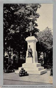 Hillsboro Ohio Soldiers And Sailors Memorial Antique Postcard K93077