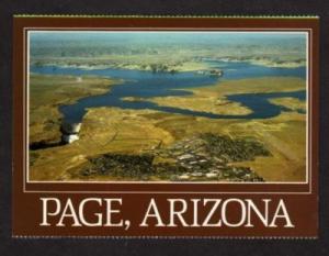 AZ Glen Canyon Dam Lake Powell PAGE ARIZONA Postcard