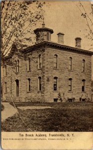 Vtg 1910s Ten Broeck Academy Franklinville New York NY Postcard