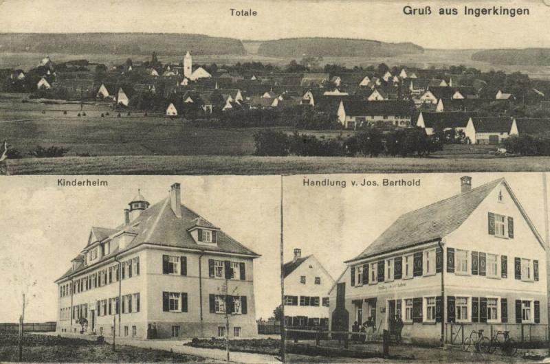 germany, INGERKINGEN, Schemmerhofen, Kinderheim, Handlung v. Jos. Barthold 1910