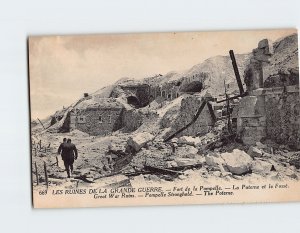 Postcard The Poterne Pomepelle Stronghold Great War Ruins France