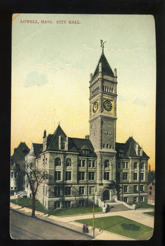 Lowell Massachusetts/MA/Mass Postcard, City Hall, 1920's?