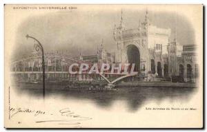 Old Postcard Paris Universal Exhibition of 1900 The land and sea of ​​armed