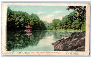 1904 Lake Lenape Delaware Water Gap Cottage Gazebo Pennsylvania Vintage Postcard