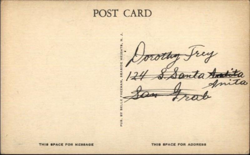 Barnegat NJ Lighthouse Old Postcard #1