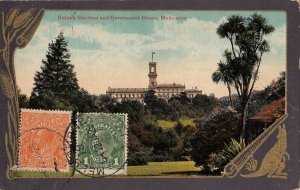 Postcard Botanic Gardens + Government House Melbourne Australia