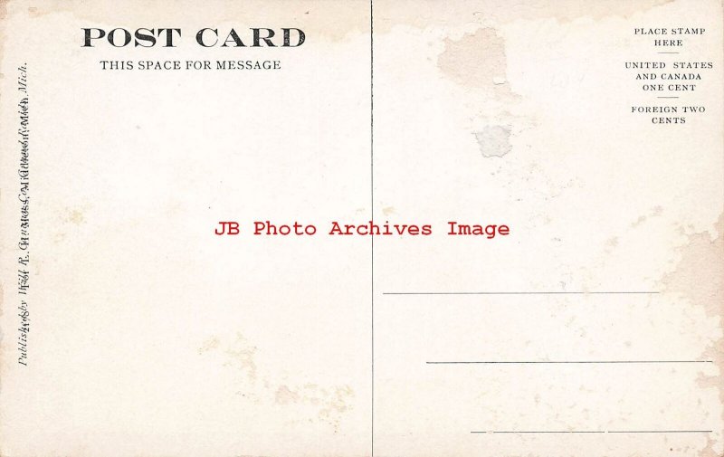 MI, Middleton, Michigan, Grand Trunk Railroad Train Yards & Elevator