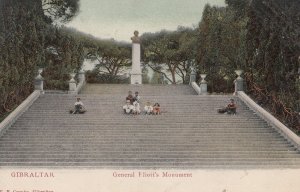 General Eliotts Monument Gibraltar Postcard