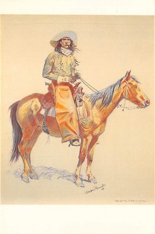 Frederic Remington The Outlier, The Arizona Cowboy 