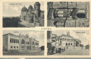 Portugal Sintra Palacio da Pena Multiview Vintage Postcard 07.47