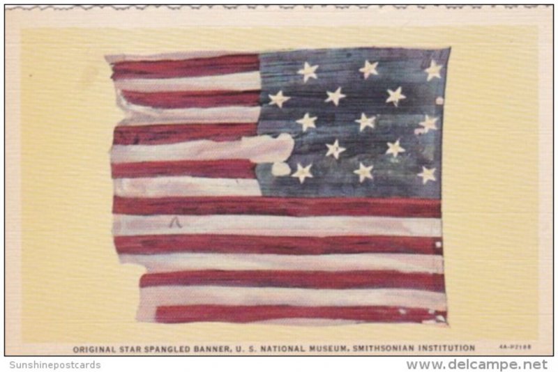 Original Star Spangled banner U S National Museum Smithsonian Institution Cur...