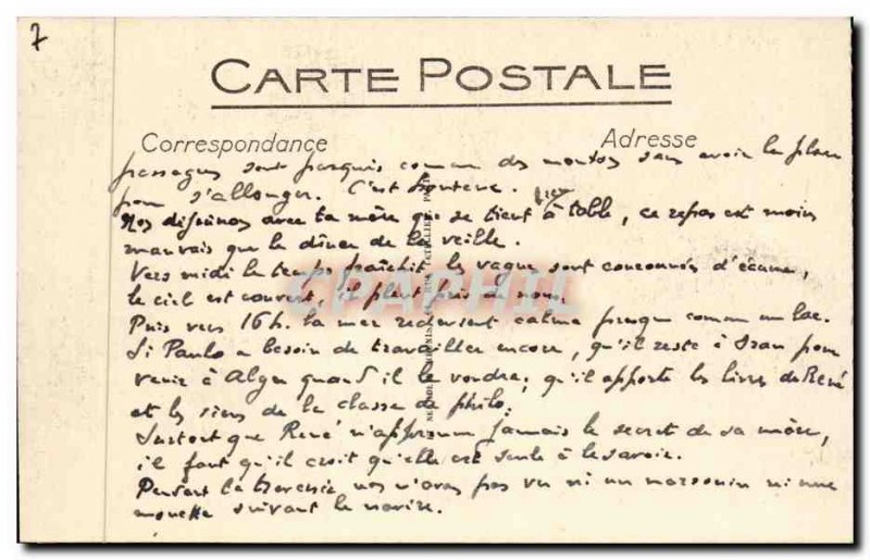 Postcard Old colonial Marseille Allee Central Exhibition