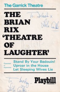 Stand By Your Bedouin Leslie Crowther Hand Signed Theatre Programme