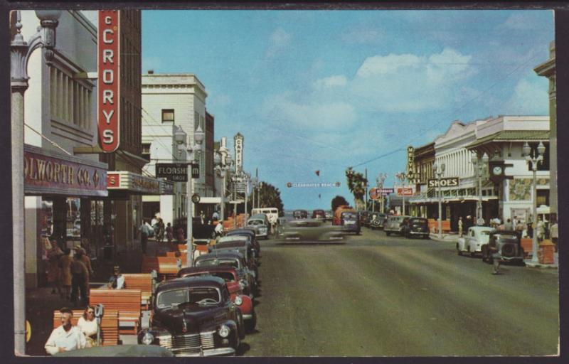 Cleveland Street,Clearwater,FL Postcard BIN
