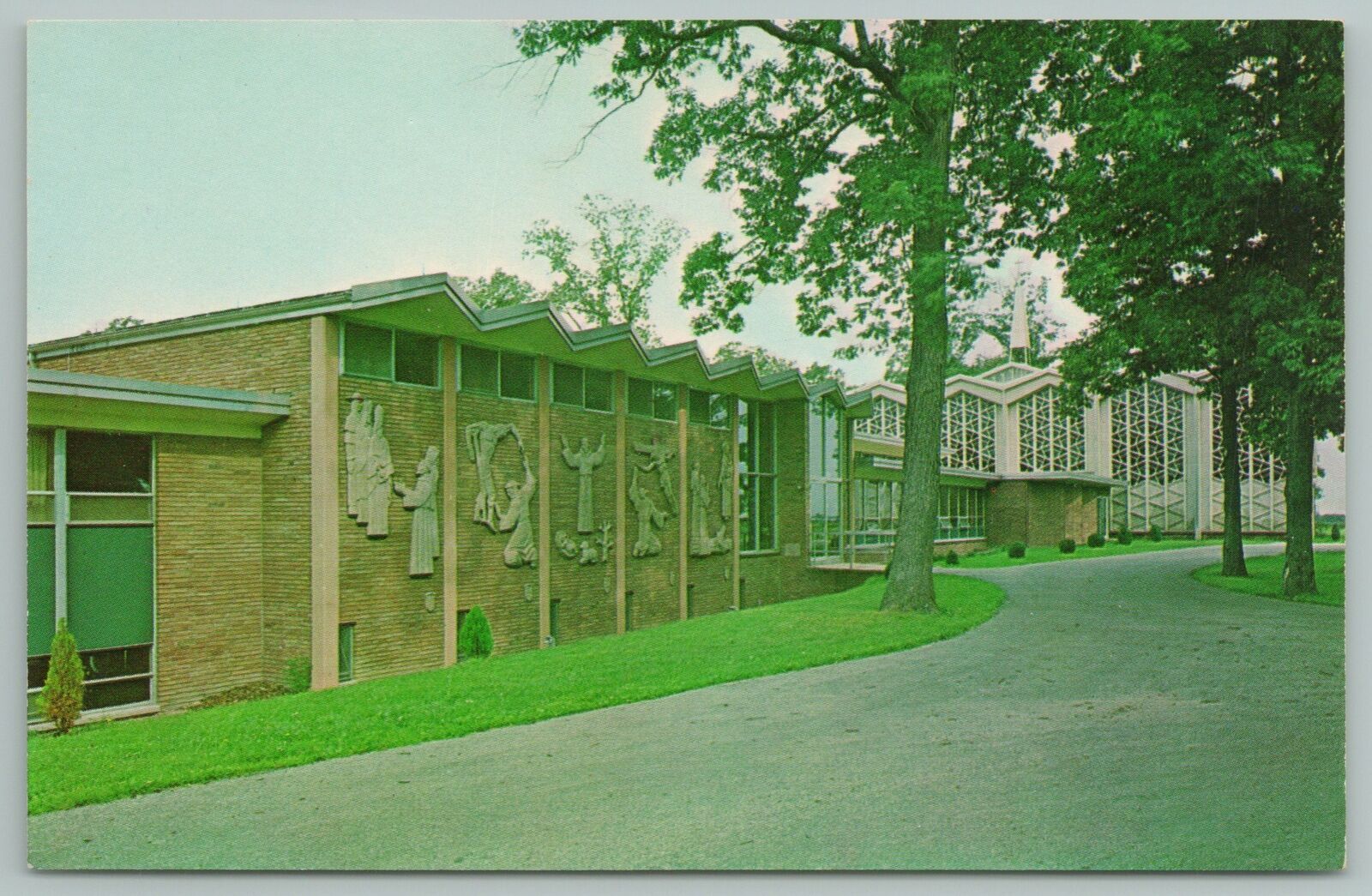 crown-point-indiana-capuchin-seminary-of-st-mary-vintage-postcard