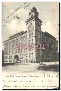 Postcard Old Girls Normal School Philadelphia Pa