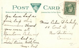 High School Campus Building Landmark Springfield Massachusetts Vintage Postcard