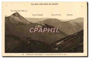 Old Postcard Mountain View From Chain Jack Du Col De CEBRE