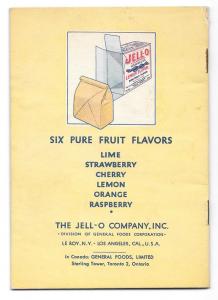 Thrifty Jell-O Recipe 1931 Illustrated Advertising Cookbook 