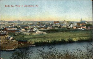 ALLENTOWN PA Bird's Eye View of Town c1910 Postcard
