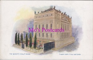 Royalty Postcard - The Queens Dolls House, Model of House & Garden RS37849