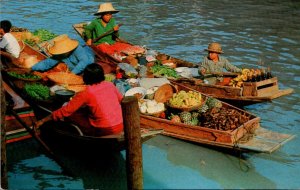 Thailand Floating Market Wat-Sai Near Bankok