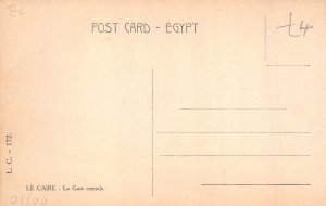 A764 Egypt Cairo Central Railway Station vintage postcard
