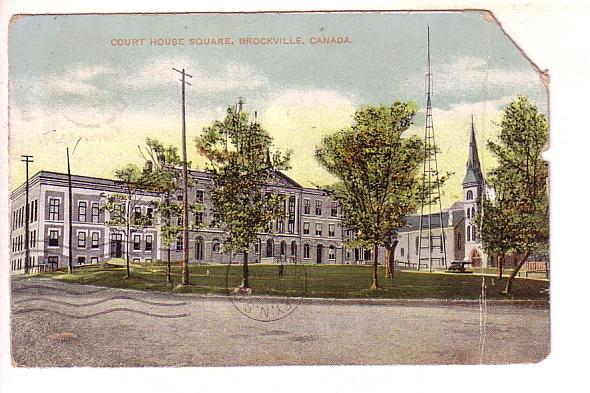 Court House Square, Brockville, Ontario, Split Ring Cancel Coborn, Ontario