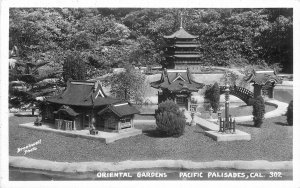 Postcard RPPC California Pacific Palisades Oriental Gardens #302 23-805