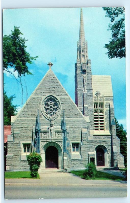 1957 St Marys R C Church Western Avenue Augusta Maine ME Vintage Postcard B04