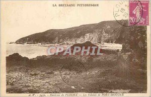 Old Postcard Brittany Plouha Picturesque surroundings of the Port Moguer Cliffs