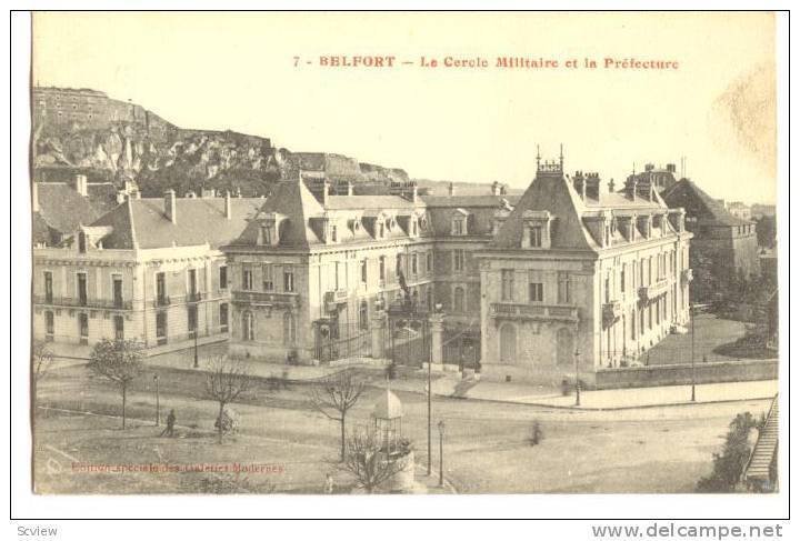 Le Cercle Militaire Et La Prefecture, Belfort (Territoire de Belfort), France...