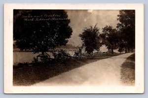 JH5/ Rock Island Arsenal Illinois RPPC Postcard c1910 Guns River  99