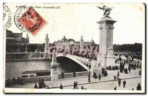 Postcard Old Paris Pont Alexandre III