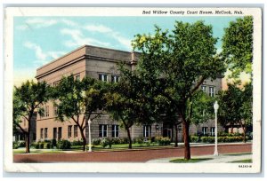 c1950 Red Willow County Court House Building McCook Nebraska NE Vintage Postcard