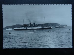 Shipping T.S.S. KING GEORGE V c1954 RP Postcard by Valentine