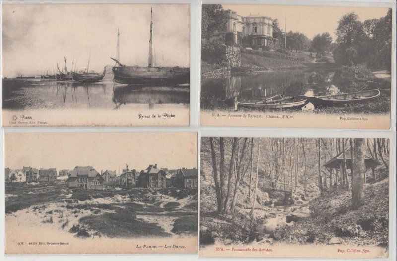 BELGIUM BELGIQUE 172 Vintage Postcards Mostly pre-1920 (L5912)