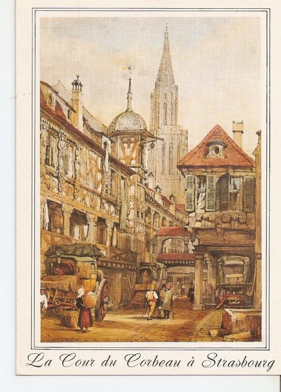 Postal (PostCard) 037611 : La Cour du Corbeau a Strasbourg (Alsace) Samuel Prout