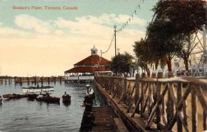 Toronto Canada Hanlans Point Waterfront Antique Postcard K94524