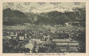 Austria Innsbruck Tirol gegen Norden vom Berg Isel