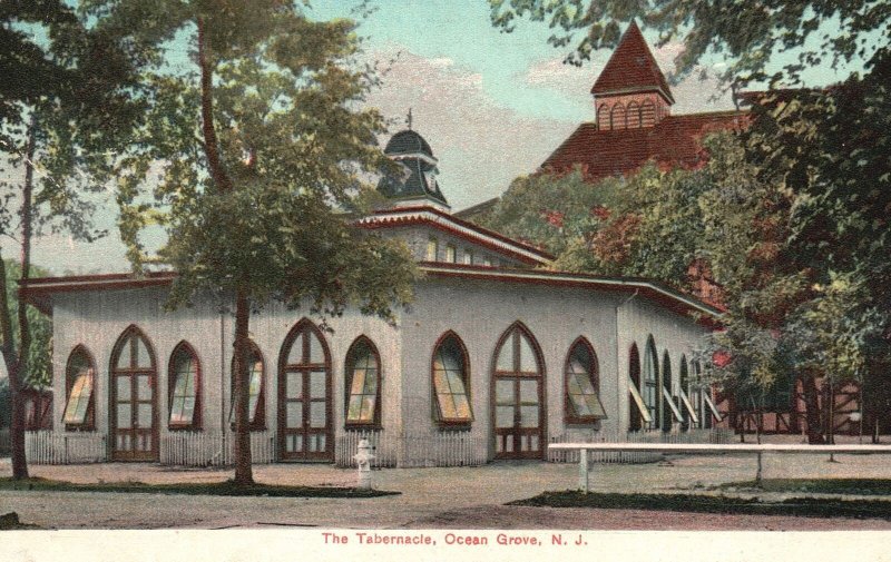 Vintage Postcard 1908 The Tabernacle House Building Ocean Grove New Jersey NJ