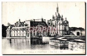 Old Postcard Chateau de Chantilly Cote Sud