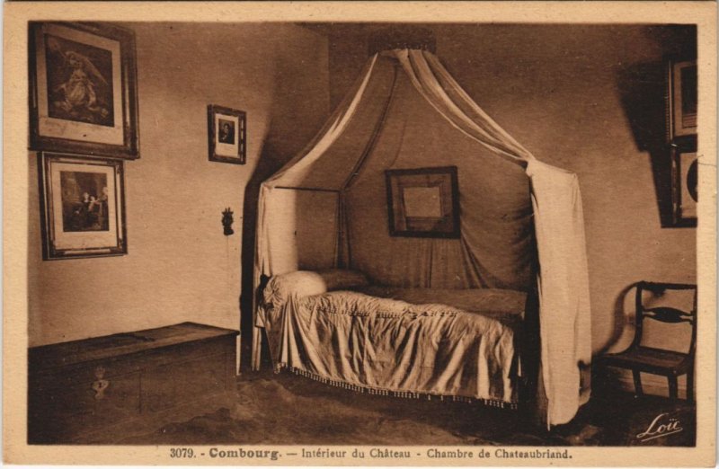 CPA COMBOURG Interieur du Chateau - Chambre de Chateaubriand (1251381)