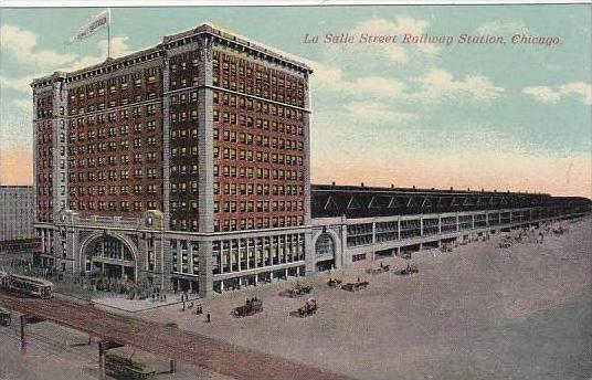 Illinois Chicago La Salle Street Railway Station