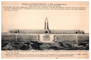 Ossuary of Douaumont France Black And White Postcard