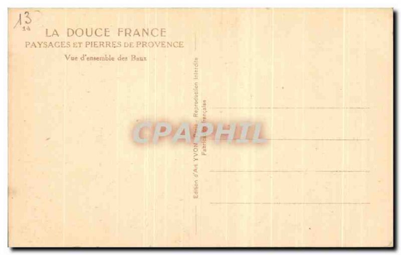 Old Postcard La Douce France Provence Landscape And Stones View d & # 39ensem...