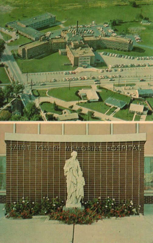 Vintage Postcard St. Joseph Memorial Hospital Medical Building Kokomo Indiana IN