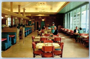Emporia Kansas Postcard Interior View One Of The Six Beautiful Restaurant 1962