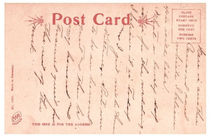 The Gray Old House Concord Massachusetts Postcard