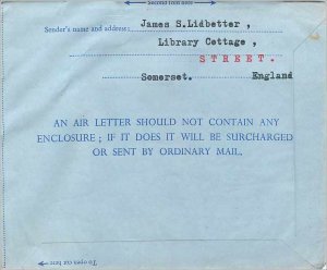 Entier Postal Stationery Postal Aerogramme Aeogram Great Britain Great Britain